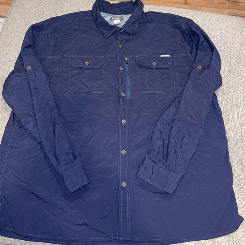 Eddie Bauer men’s nylon button up